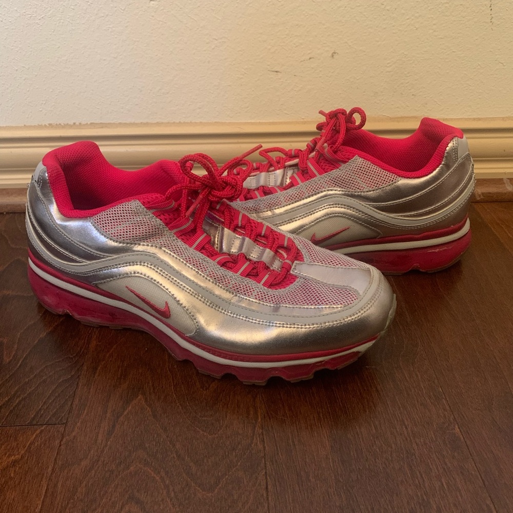 Nike pink and grey sneakers